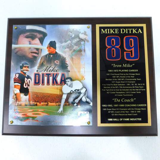 Mike Ditka Chicago Bears  "Iron Mike"  Plaque image number 1
