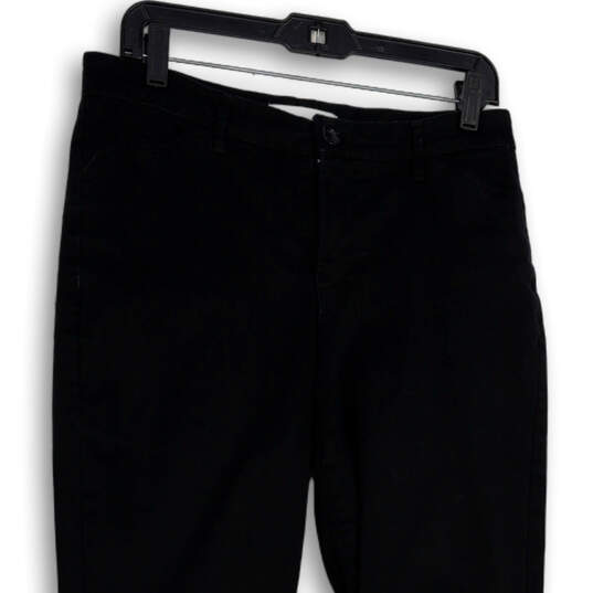 Womens Black Denim Dark Wash Pockets Stretch Straight Leg Jeans Size 6 image number 3