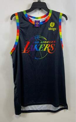 Links Marketing Group Mens Black Los Angeles Lakers Pride 1 NBA Jersey Size XL