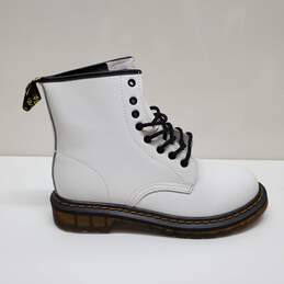 Dr. Martens Pascal 8-Eye White Leather Combat Boot Shoes EC005 Sz 14 alternative image