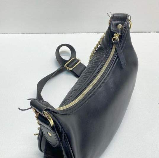 Juicy Couture Black Faux Leather Crossbody Bag image number 5