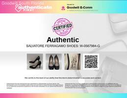 Authentic Salvatore Ferragamo Womens Black High Heels Pumps Size 7 alternative image