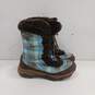 The North Face Plaid Pattern Faux Fur Boots Size3(Youth) image number 2