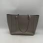 Michael Kors Womens Gray Double Handle Inner Zipper Pockets Tote Bag Purse image number 2