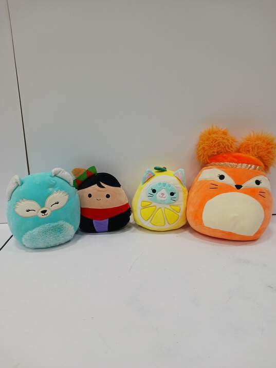 Lot of Four Assorted Squishmallows Plush Toys image number 1