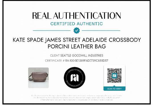 Kate Spade James Street Adelaide Crossbody Porcini Leather Bag image number 9