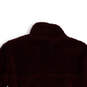 Womens Red Fleece Long Sleeve Mock Neck Snap-T Pullover Jacket Size Small image number 4
