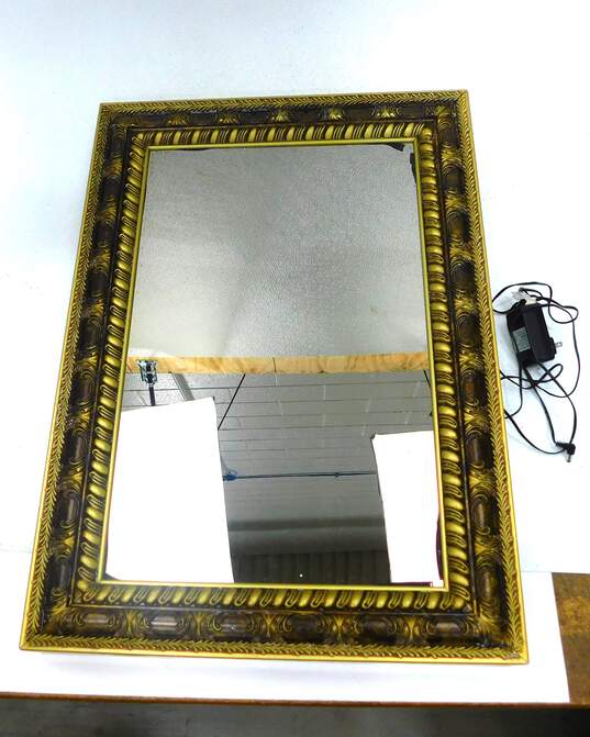 30" Animated Magic Mirror Lights Up & Talks Halloween image number 1