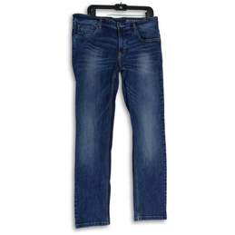 Solly Jeans Co. Womens Blue Denim Medium Wash Straight Leg Jeans Size 36