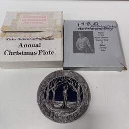 1980 Christmas in New England by Michael Ricker Christmas Plate