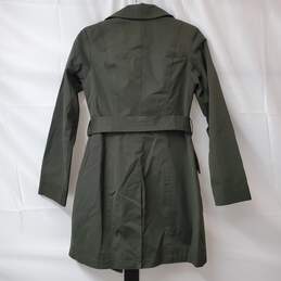 Michael Kors Petite's Green Trench Coat Belted Jacket PP alternative image