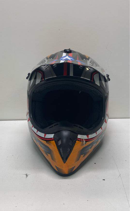 Dot 1Storm Motocross Multicolor Helmet Sz. L image number 1