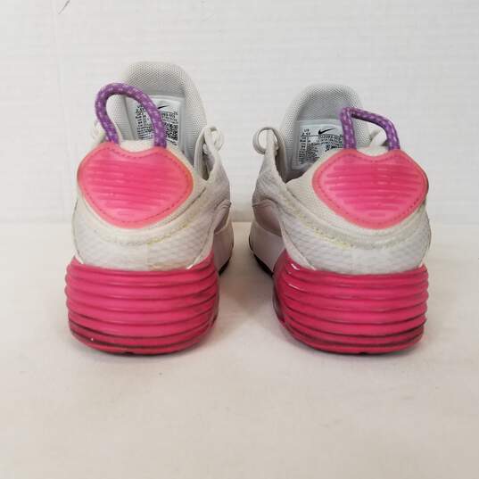 Nike Air Max 2090 Watermelon White Girl's Youth  Shoe Size 2Y image number 4