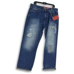 NWT Vintage Lucky Legend Mens 363 Blue Denim Medium Wash Straight Jeans Sz 36x32