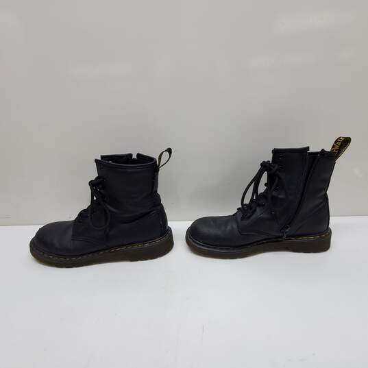 Dr. Martens Leather Lace Up Black Boots Women's Size 6 US L image number 4