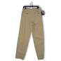 NWT New Man Mens Chino Pants Pleated Slash Pocket Tan Cotton Size 34 image number 2