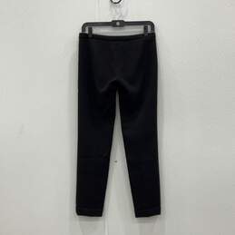 NWT Versace Collection Womens Black Flat Front Ankle Pants Size 38 With COA