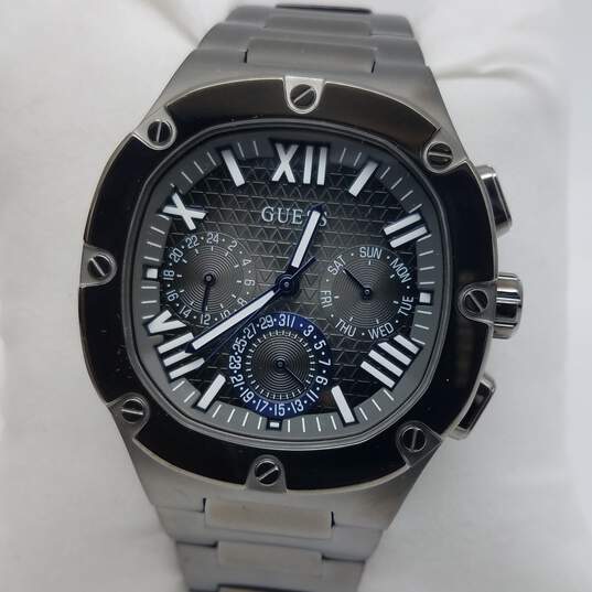 Guess GW0572G5 17 Jewels 42mm WR 165FT. Gun Metal Multi Function Watch 151g image number 1