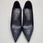 WOMEN'S SALVATORE FERRAGAMO POINTED CAPPED TOE LEATHER PUMP HEELS SZ 5 image number 3
