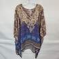 Sevya Handmade Polysilk Embroidered Flowy Tunic Top No Size image number 1