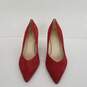 Marc Fisher Calea Red Suede Wedges Size 7M image number 5