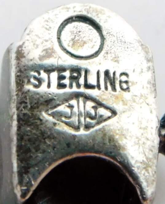 925 Sterling Silver Judith Jack Marcasite & CZ Panel Bracelet image number 5