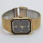 Vintage Seiko Tank with Mesh Gold Tone bracelet Stainless Steel Watch image number 6