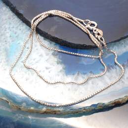 18K White Gold 15.75" Chain Necklace