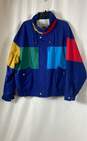 Vtg London Fog Mens Multicolor Colorblock Full Zip Windbreaker Jacket Size XL image number 1