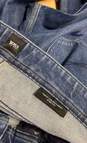 NWT Hugo Boss Unisex Adults Blue Candiani Dark Wash Denim Straight Jeans Size 33 image number 3