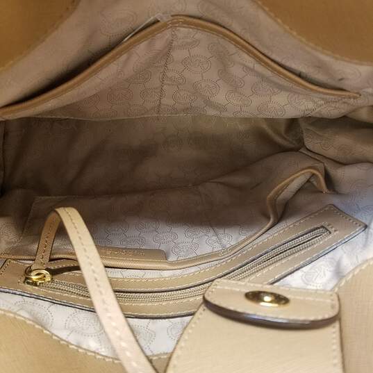 Michael Kors Saffiano Leather Padlock Tote Bag