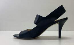 Michael Kors Black Leather Slingback Sandal Pump Heels Shoes Size 7 M alternative image