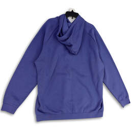Mens Purple Kangaroo Pocket Stretch Long Sleeve Pullover Hoodie Size 2XL alternative image