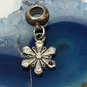 Designer Pandora 925 ALE Sterling Silver Cubic zirconia Flower Dangle Charm image number 1