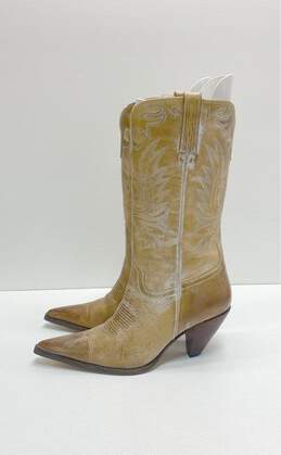 Charlie Horse Tan Leather Western Boots Size 9.5 B alternative image