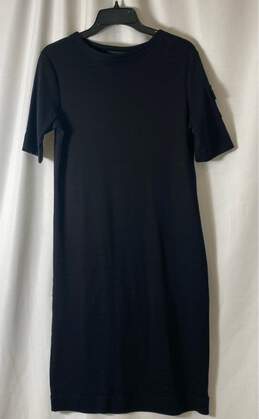 NWT Lauren Ralph Lauren Womens Black Cotton Short Sleeve T-Shirt Dress Size M