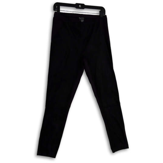 Womens Black High Elastic Waist Pull-On Activewear Ankle Leggings Size 6 image number 1