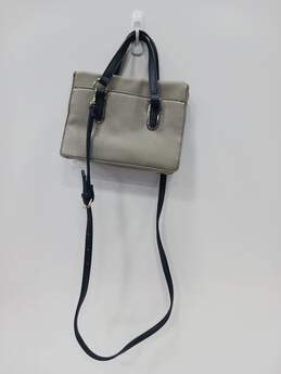 Nine West Gray/Blue Pebble Leather Crossbody Handbag alternative image
