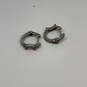 Designer Pandora 925 ALE Sterling Silver Crescent Moon & Star Hoop Earrings image number 2