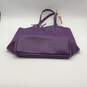 NWT Marc Ellis Womens Purple MEB-435 Leather Double Handle Tote Bag Purse image number 3