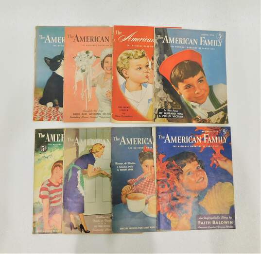 VTG American Family Magazine Lot of 8 1950 & 1951 & 1953 image number 1