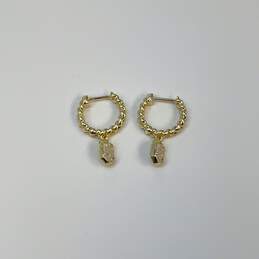 Designer Kendra Scott Gold-Tone Emilie Drusy Huggie Fashionable Hoop Earrings alternative image