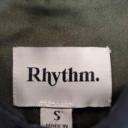 Rhythm Men Black Cotton Button Up Sz S NWT alternative image