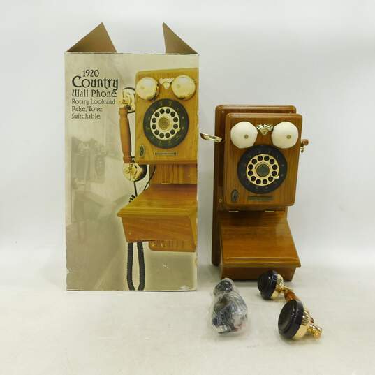Crosley 1920s Country Wall Rotary Phone Replica Limited Edition CR91 IOB image number 1