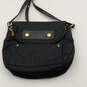 Womens Black Gold Zipper Pocket Adjustable Strap Crossbody Bag Purse image number 2