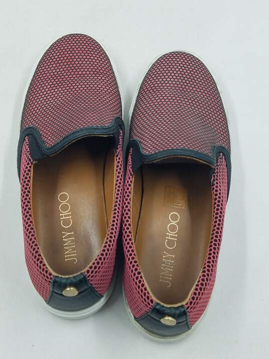 Authentic Jimmy Choo Pink Slip-Ons W 8 image number 6
