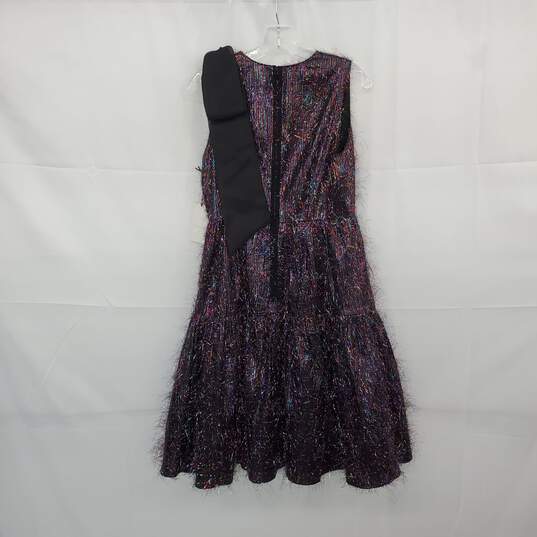 Halogen X Atlantic Pacific Multicolor Metallic Lined Sheath Dress WM Size 4 NWT image number 2