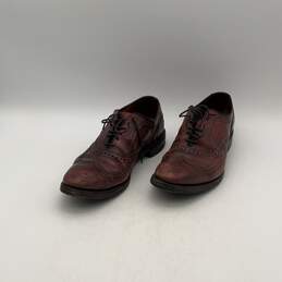 Dainite Mens Brown Leather Wingtip Lace Up Oxford Dress Shoes Size 9.5 2E