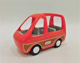 Vintage 1990 Little Tikes Place Red Family Van Wood Panel Minivan Doll Toy IOB alternative image