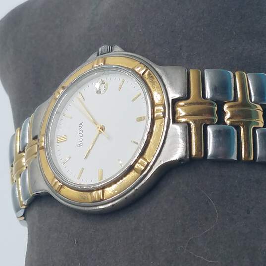 Buy the Bulova T8 98852 Two Tone Stainless Steel Watch | GoodwillFinds